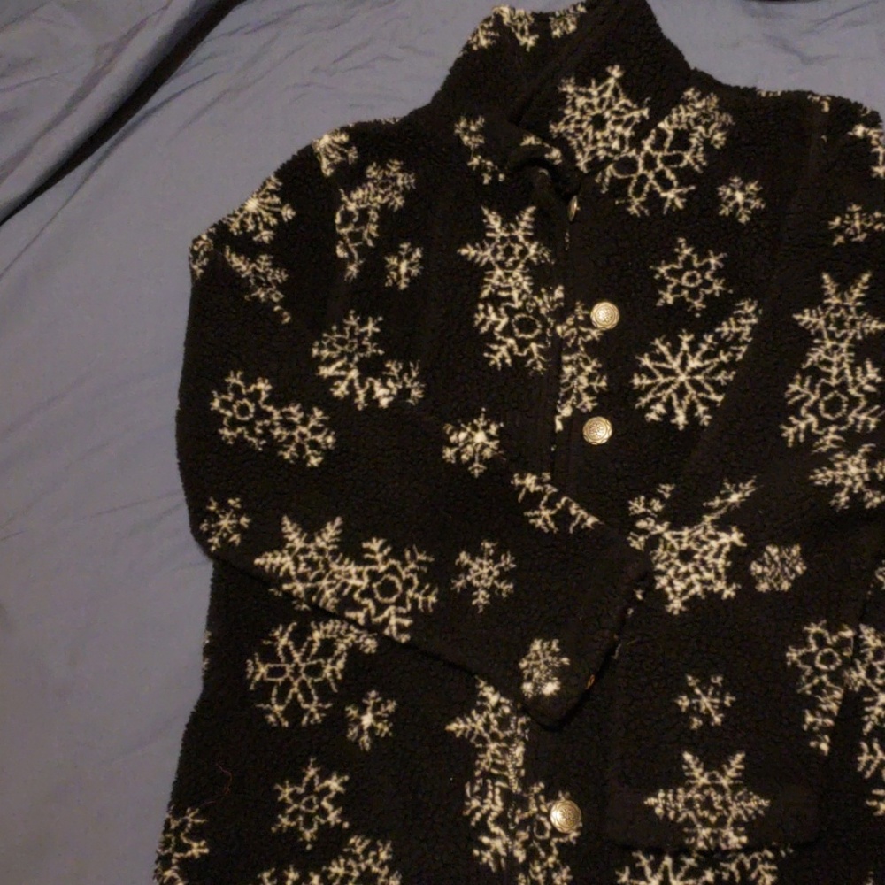 Snowflake fleece jacket